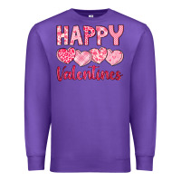 Purple happy valentines Premium Sweatshirt - LillyAllenDesigns