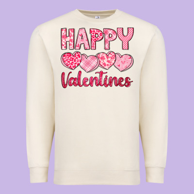 Happy Valentines Premium Sweatshirt Designed By Lillyallendesigns