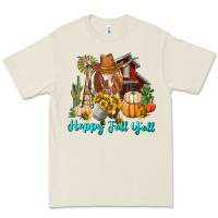 Happy Fall Y'all Longhorn Cow Premium Tee | Teevron