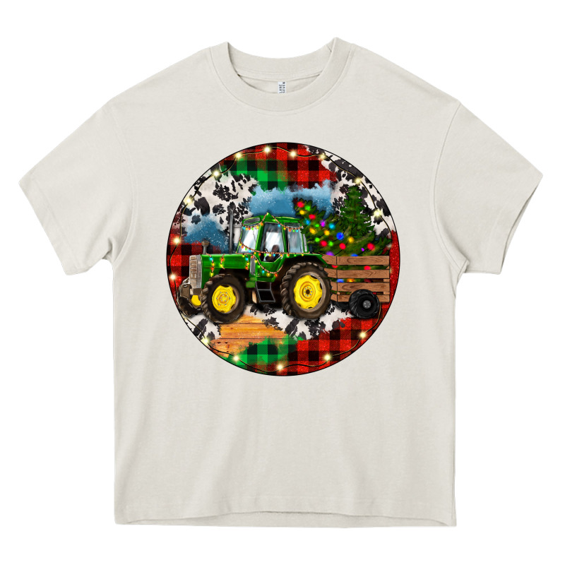 Christmas Farm Tractor Heavy Core Tee by RanaPortraitStore | Teevron