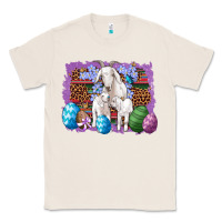 Natural goat family eggs flowers leopard serape glitter Classic Tee - Artiststas