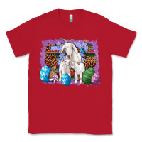 Red goat family eggs flowers leopard serape glitter Classic Tee - Artiststas