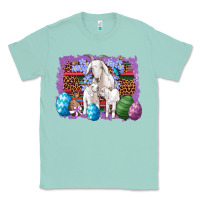 Seafoam goat family eggs flowers leopard serape glitter Classic Tee - Artiststas