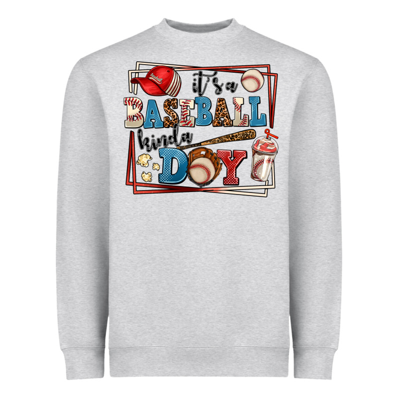 Its A Baseball Kinda Day Heavyweight Sweatshirt by AdoDesignShop | Teevron