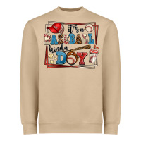 Mushroom its a baseball kinda day Heavyweight Sweatshirt - AdoDesignShop