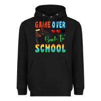 Black game over back to school Heavyweight Hoodie - BundleAndBundleShop