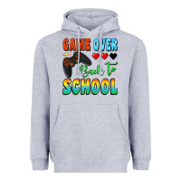 Heather Grey game over back to school Heavyweight Hoodie - BundleAndBundleShop