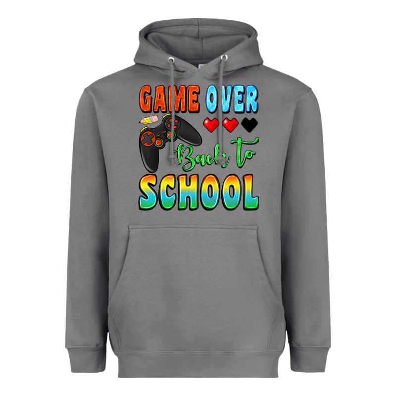Game Over Back To School Heavyweight Hoodie by BundleAndBundleShop | Teevron