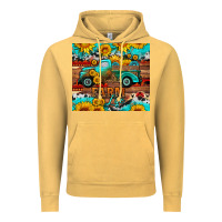 Vintage Mustard western farm life truck sunflowers  mousepad Vintage Hoodie - HRA Design Shop