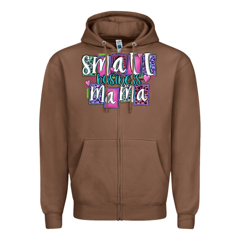 Small Business Mama Zipper Hoodie by MaliasSmallBusiness | Teevron
