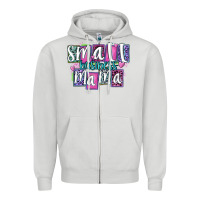 Dove Grey small business mama Zipper Hoodie - MaliasSmallBusiness