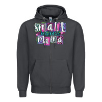 Smoke small business mama Zipper Hoodie - MaliasSmallBusiness