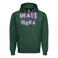 Sports Green small business mama Zipper Hoodie - MaliasSmallBusiness