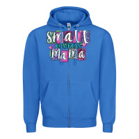 True Royal small business mama Zipper Hoodie - MaliasSmallBusiness