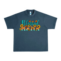 Midnight Navy Blessed Mama Urban Heavy Tee - Artiststas