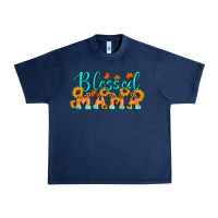Navy Blessed Mama Urban Heavy Tee - Artiststas