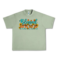 Oil Green Blessed Mama Urban Heavy Tee - Artiststas
