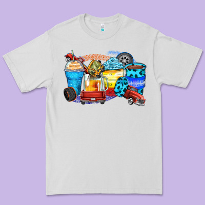 Truck Coffee Cups Premium Tee Designed By Zillion Design Studio