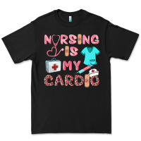 Black nursing is my cardio Premium Tee - BarkalooDesign