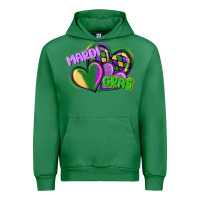 Emerald mardi gras heart Urban Hoodie - CowGirlArtShop