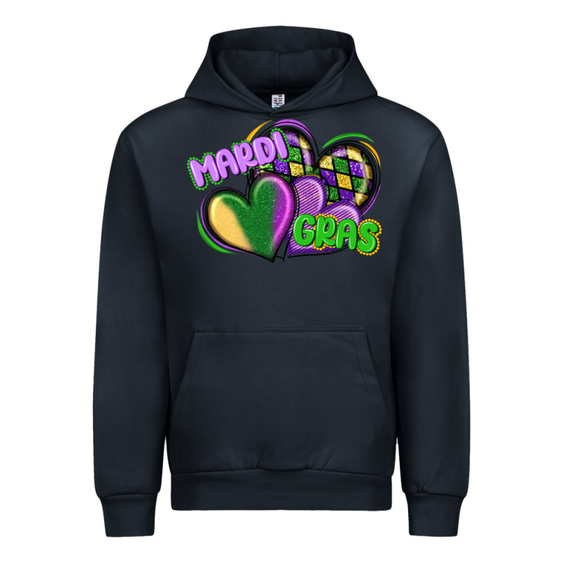 Mardi Gras Heart Urban Hoodie by CowGirlArtShop | Teevron