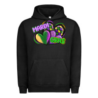 Pigment Black mardi gras heart Urban Hoodie - CowGirlArtShop