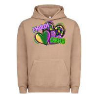 Pigment Burro mardi gras heart Urban Hoodie - CowGirlArtShop