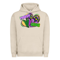Pigment French Oak mardi gras heart Urban Hoodie - CowGirlArtShop
