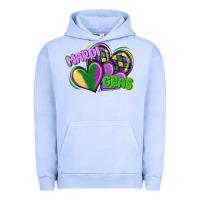 Pigment Grape Ice mardi gras heart Urban Hoodie - CowGirlArtShop
