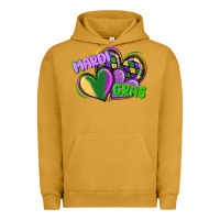 Pigment Peanut Butter mardi gras heart Urban Hoodie - CowGirlArtShop
