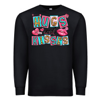 Black hugs and kisses Premium Sweatshirt - LillyAllenDesigns