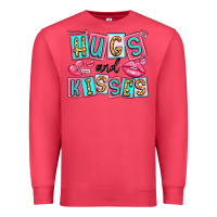 Cardinal hugs and kisses Premium Sweatshirt - LillyAllenDesigns
