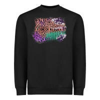 Black Leopard, Cowhide, Wood Pattern Frame Heavyweight Sweatshirt - Bettercallsaul