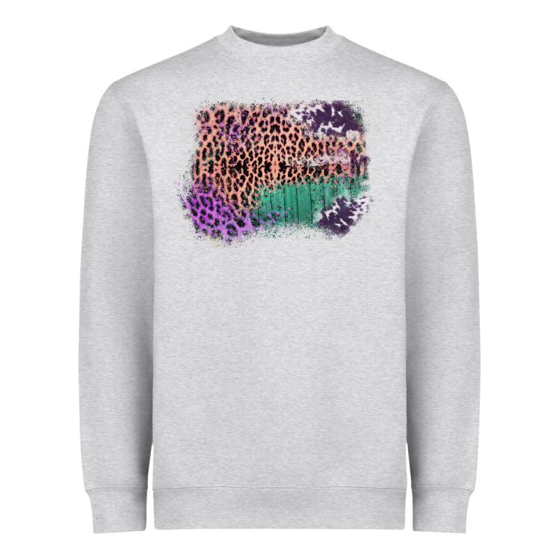 Leopard, Cowhide, Wood Pattern Frame Heavyweight Sweatshirt by Bettercallsaul | Teevron