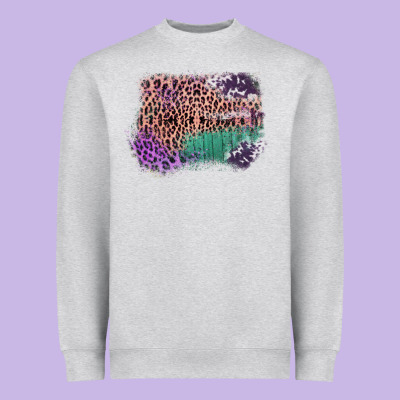 Leopard, Cowhide, Wood Pattern Frame Heavyweight Sweatshirt Designed By Bettercallsaul