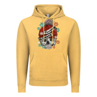 Vintage Mustard freezing to death skull Vintage Hoodie - FaDigitalArtStudio