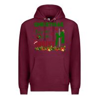 Burgundy Christmas Begins With Christ Premium Hoodie - Bettercallsaul