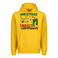 Lemon Christmas Begins With Christ Premium Hoodie - Bettercallsaul