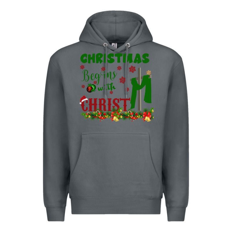 Christmas Begins With Christ Premium Hoodie by Bettercallsaul | Teevron