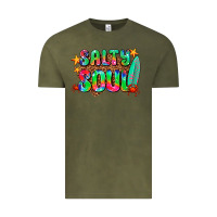 Vintage Olive salty soul Vintage Tee - AdoDesignShop