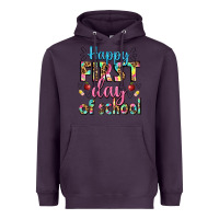 Plum happy first day of school Heavyweight Hoodie - BundleAndBundleShop