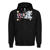 Black the lord is my shepherd Zipper Hoodie - MaliasSmallBusiness