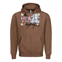 Chestnut the lord is my shepherd Zipper Hoodie - MaliasSmallBusiness