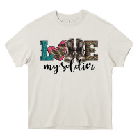 Cream armed forces day love my soldier Heavy Core Tee - Artiststas