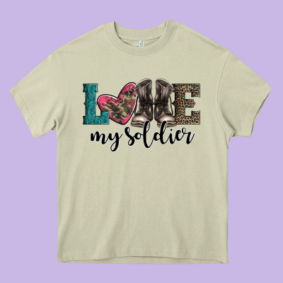 Armed Forces Day Love My Soldier Heavy Core Tee Designed By Artiststas