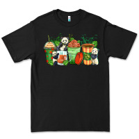 Black panda coffee cups Premium Tee - Zillion Design Studio