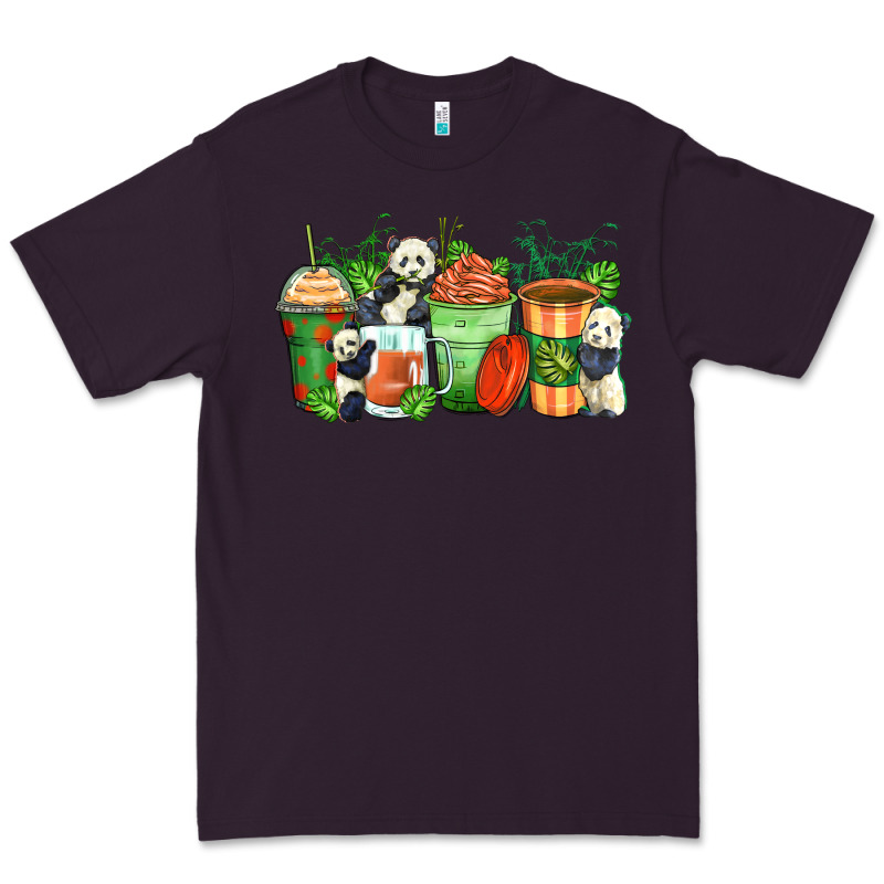 Panda Coffee Cups Premium Tee by Zillion Design Studio | Teevron