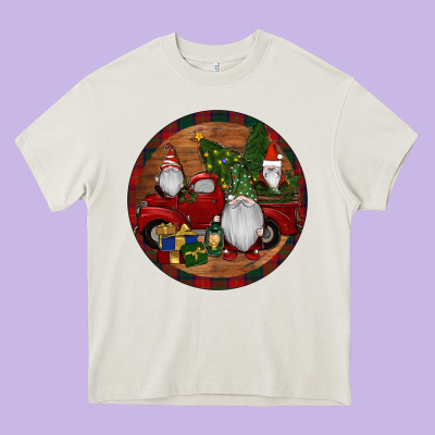 Heavy Core Tee Gnome Truck Christmas