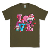 Army Green love and gnomes Classic Tee - AdoDesignShop