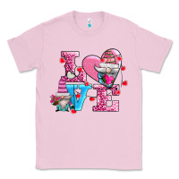 Bubblegum Pink love and gnomes Classic Tee - AdoDesignShop